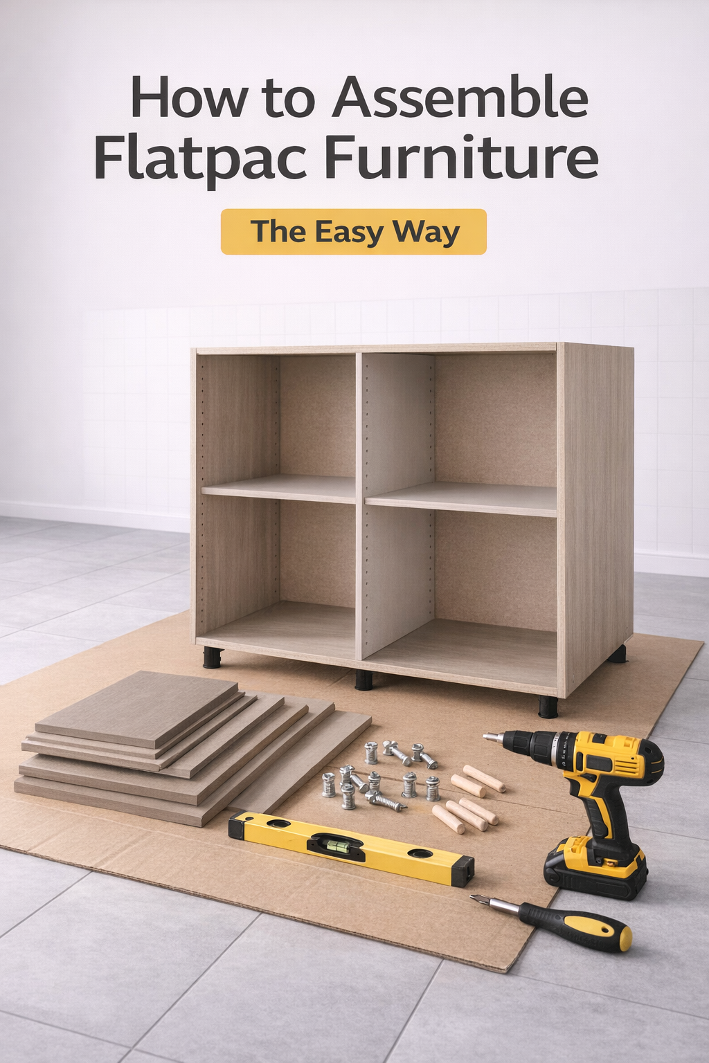How to assemble Flatpac Furniture - the easy way